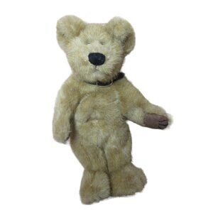 Boyds Bears Hewitt 10" Jointed Plush Bear -  Black Collar Vintage 1996 RARE